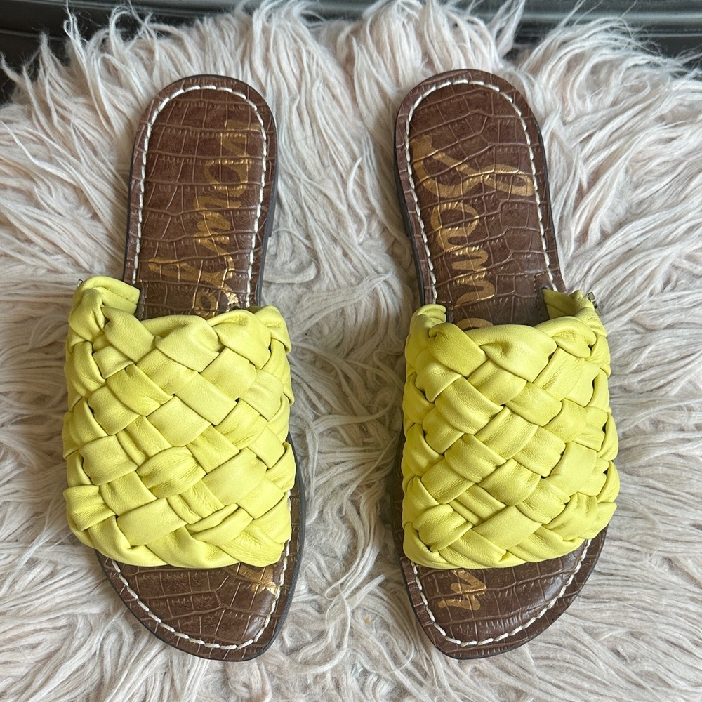Sam Edelman Lemon Braided Slide Sandals